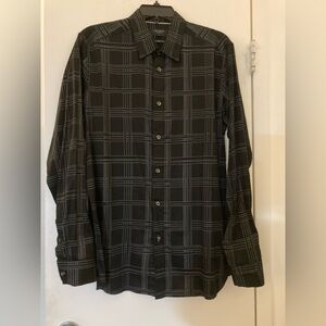 Men’s Ted Baker Black Button Front Shirt.  Size 4 Medium